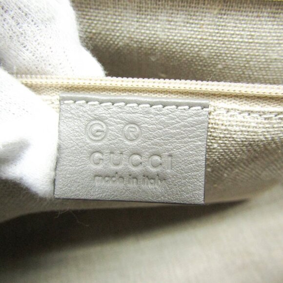 GUCCI Gray Leather Shoulder Bag - Picture 10 of 12